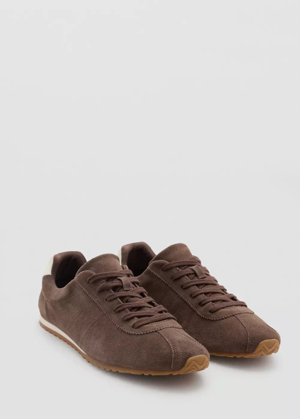 Baskets en cuir lacées, MANGO TEEN