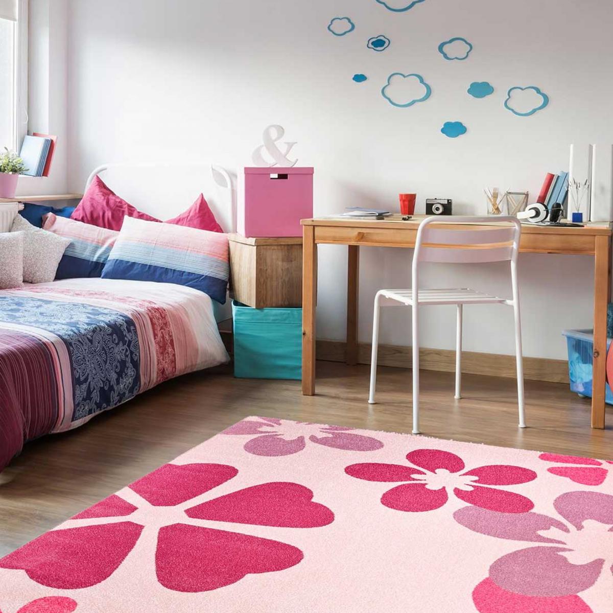 Tapis chambre tissé BLUME, UN AMOUR DE TAPIS