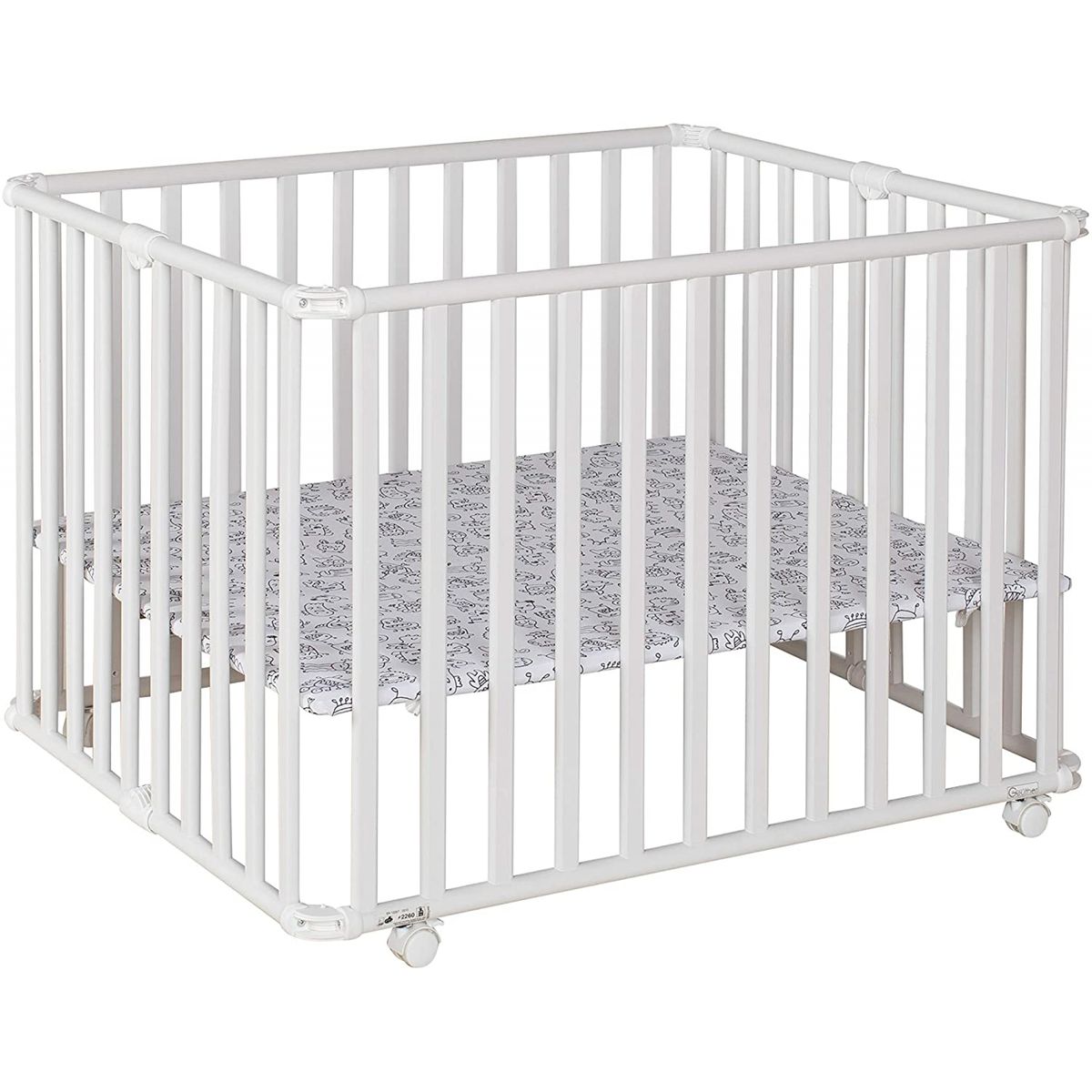 Parc Bebe Pliable Ameli 106 5 X 90 Cm Monster Blanc Blanc Geuther La Redoute