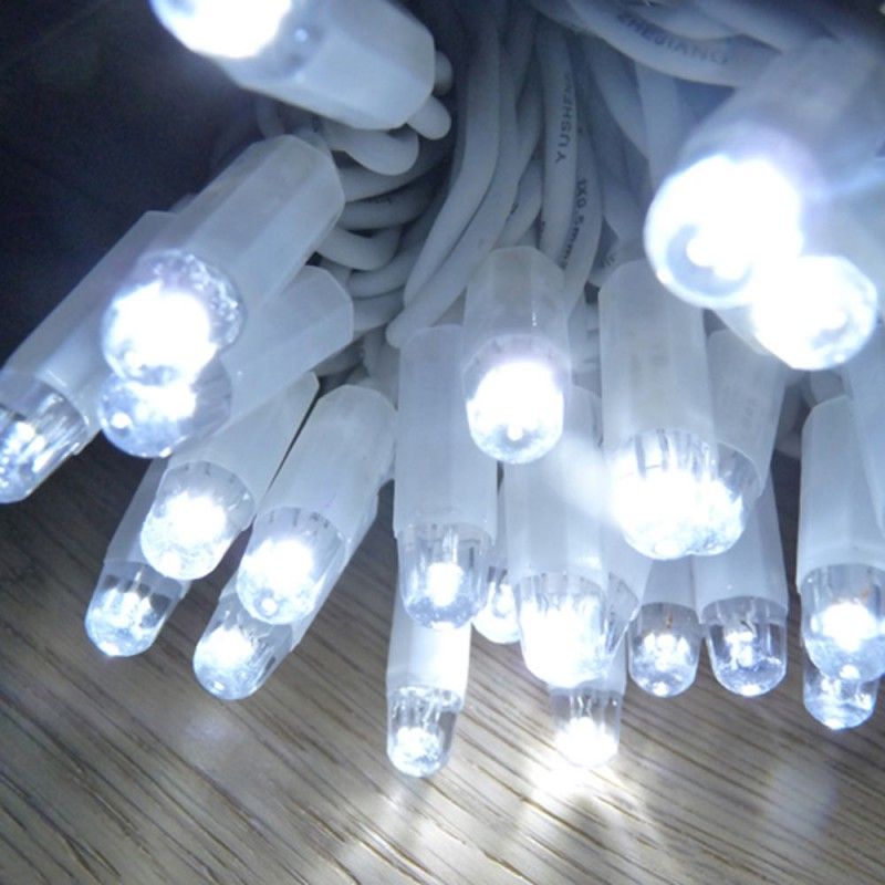 Guirlande stalactite LED 20m-490l blanc froid - LUMINEO 