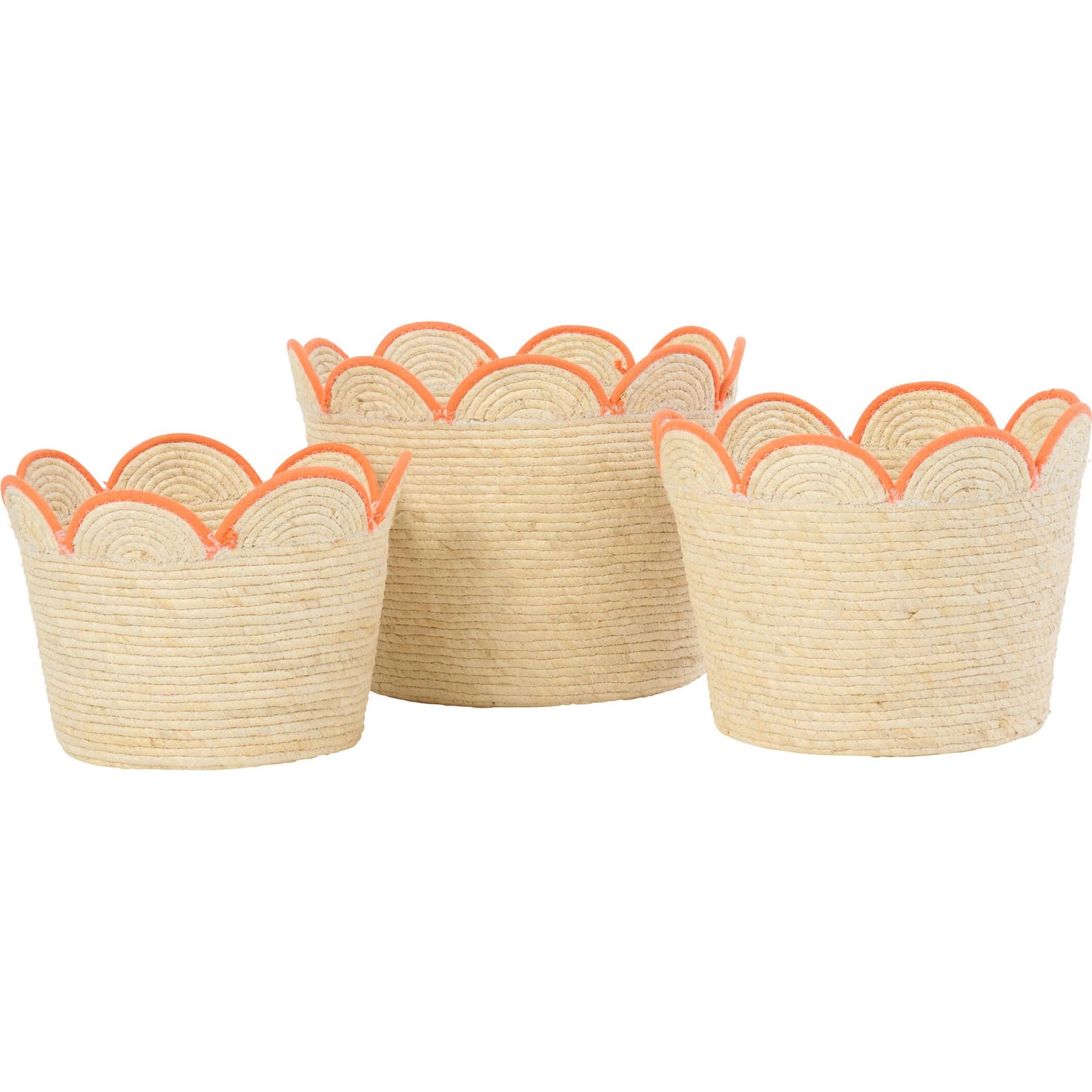 Paniers en fibre naturelle (lot de 3), RECOLLECTION