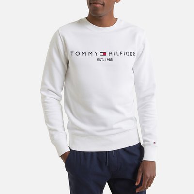 Logo Print Sweatshirt in Cotton Mix with Crew Neck TOMMY HILFIGER