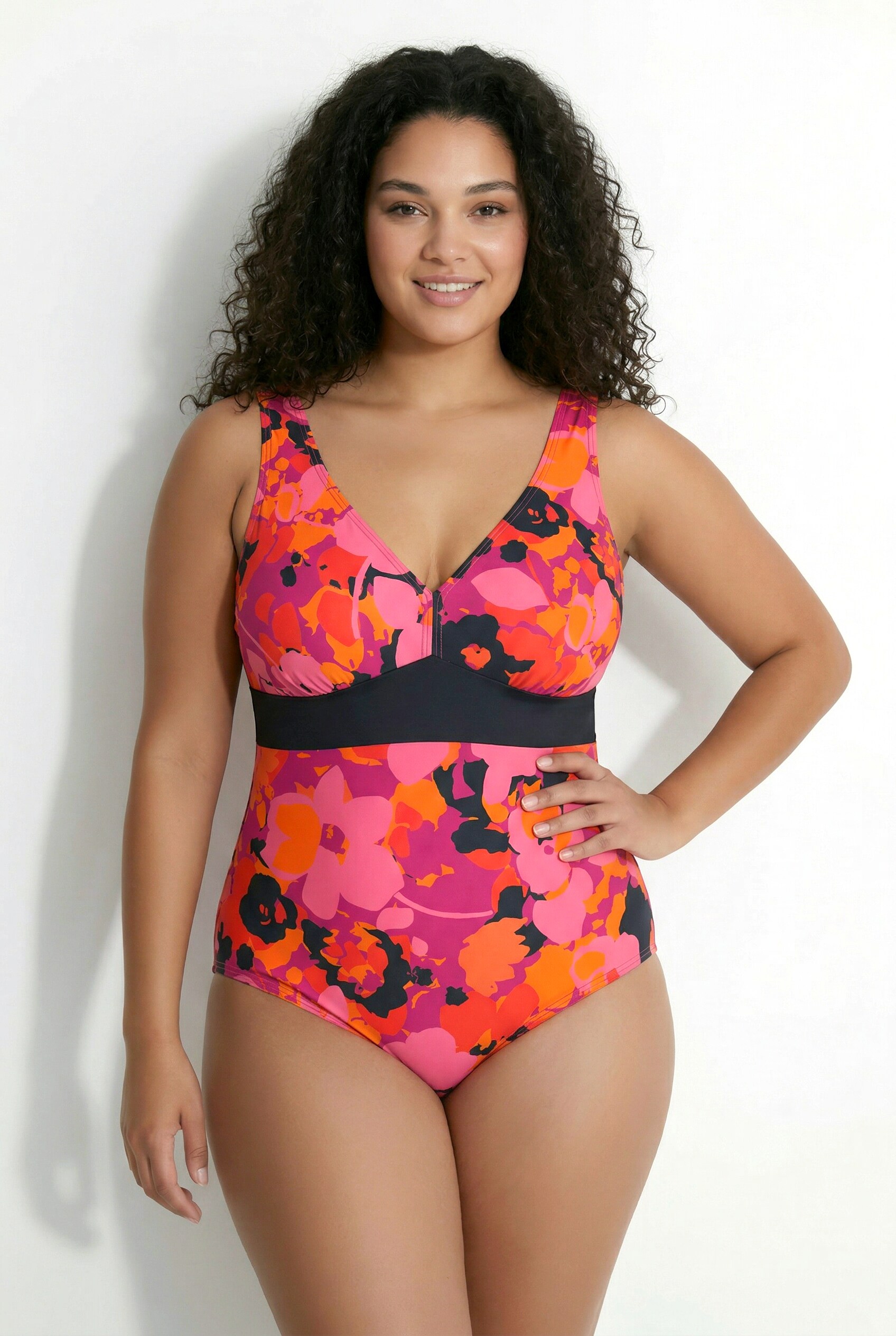 Maillot de bain, motif fleurs, ULLA POPKEN