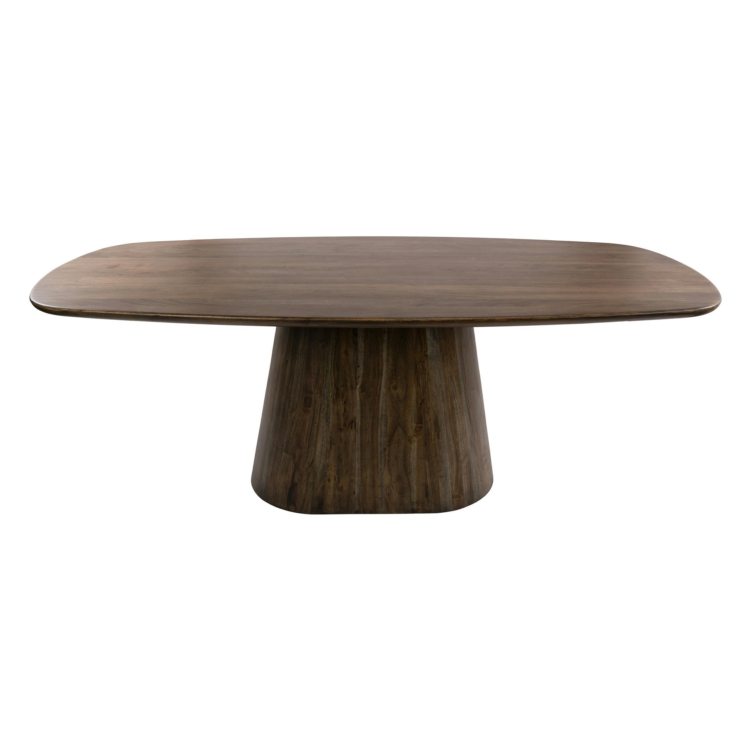 Table à manger bois d'acacia foncé design organique 180 cm NAKO, PIER IMPORT