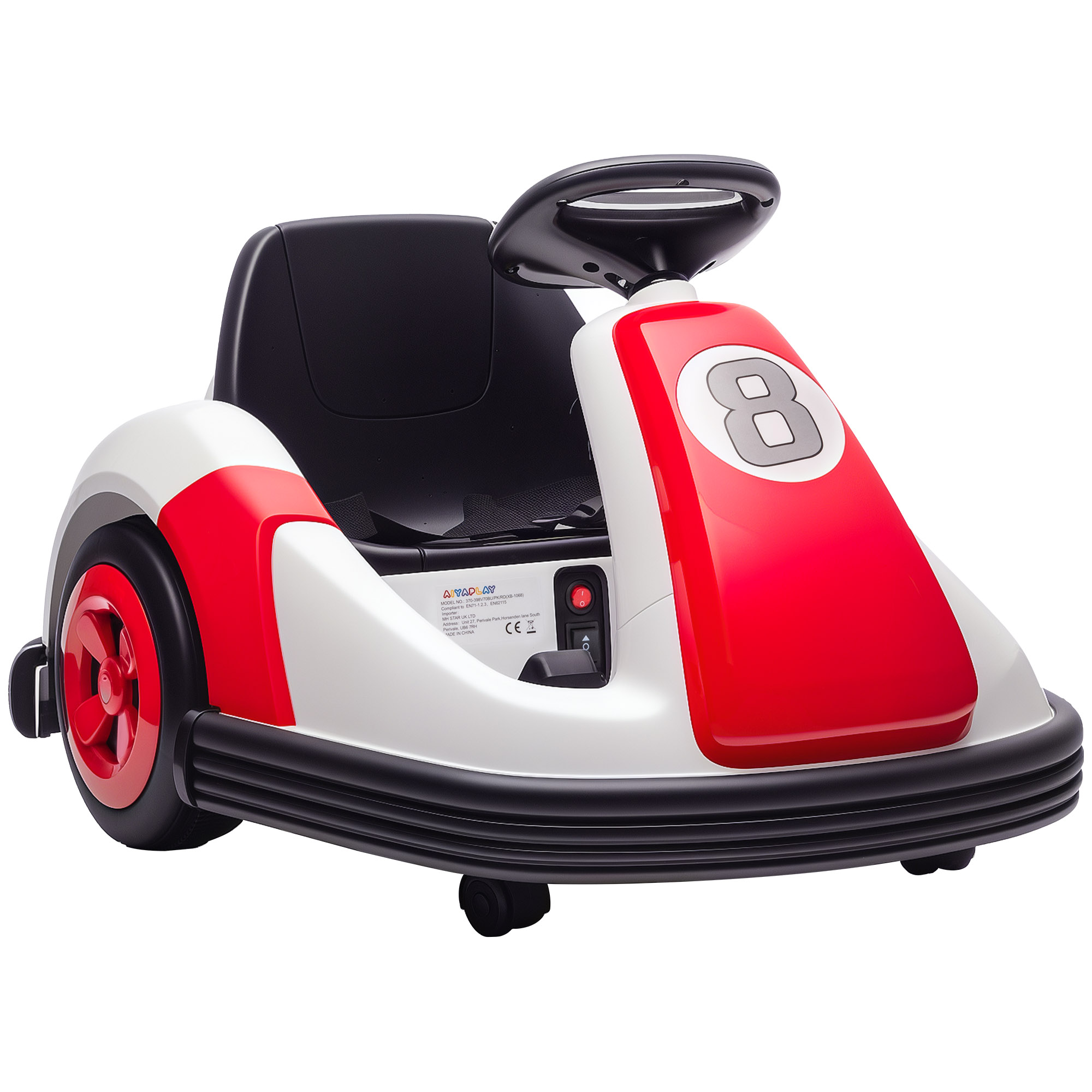 Voiture électrique pour enfants Métal Rouge, AIYAPLAY