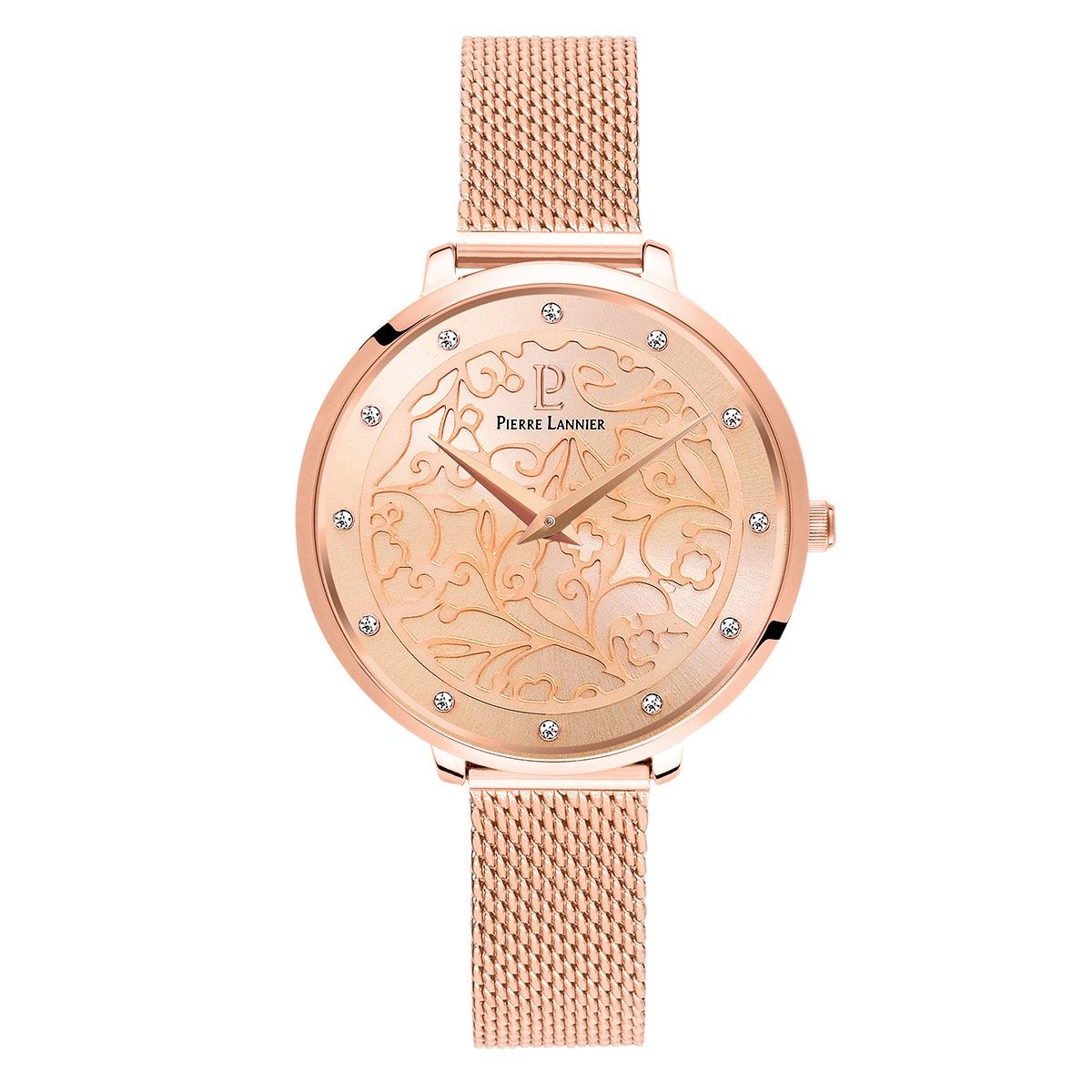 Montre analogique eolia dor rose dor rose dor rose Pierre