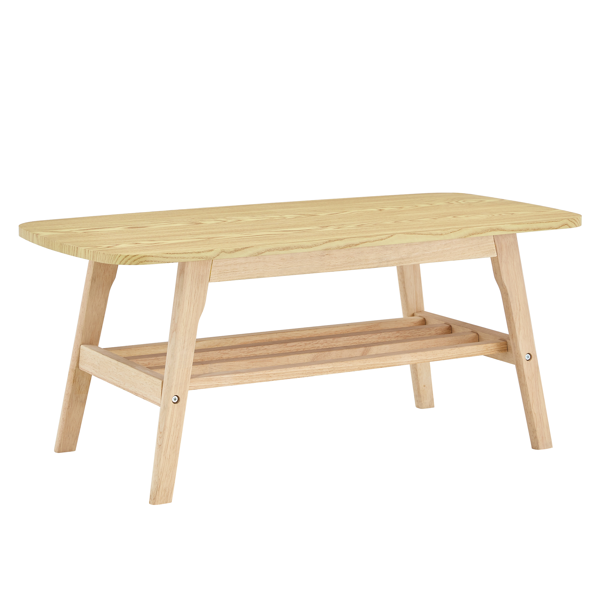 Table basse style scandinave à double plateau, KENNAH, MEUBLES COSY