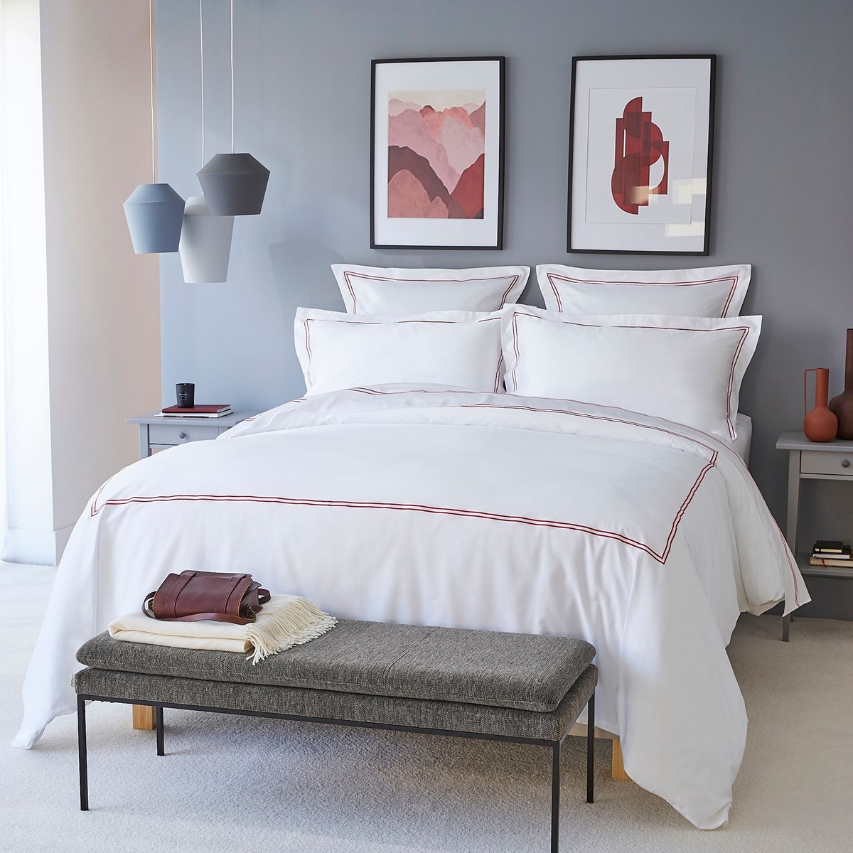 Housse de couette satin de coton égyptien ELEGANCE, MPC MAISON