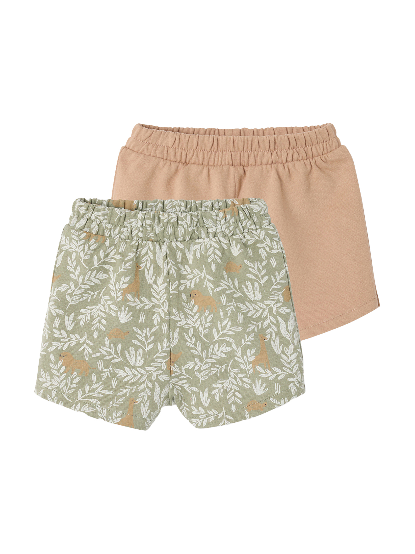 Lot de 2 Shorts naissance en molleton léger, VERTBAUDET