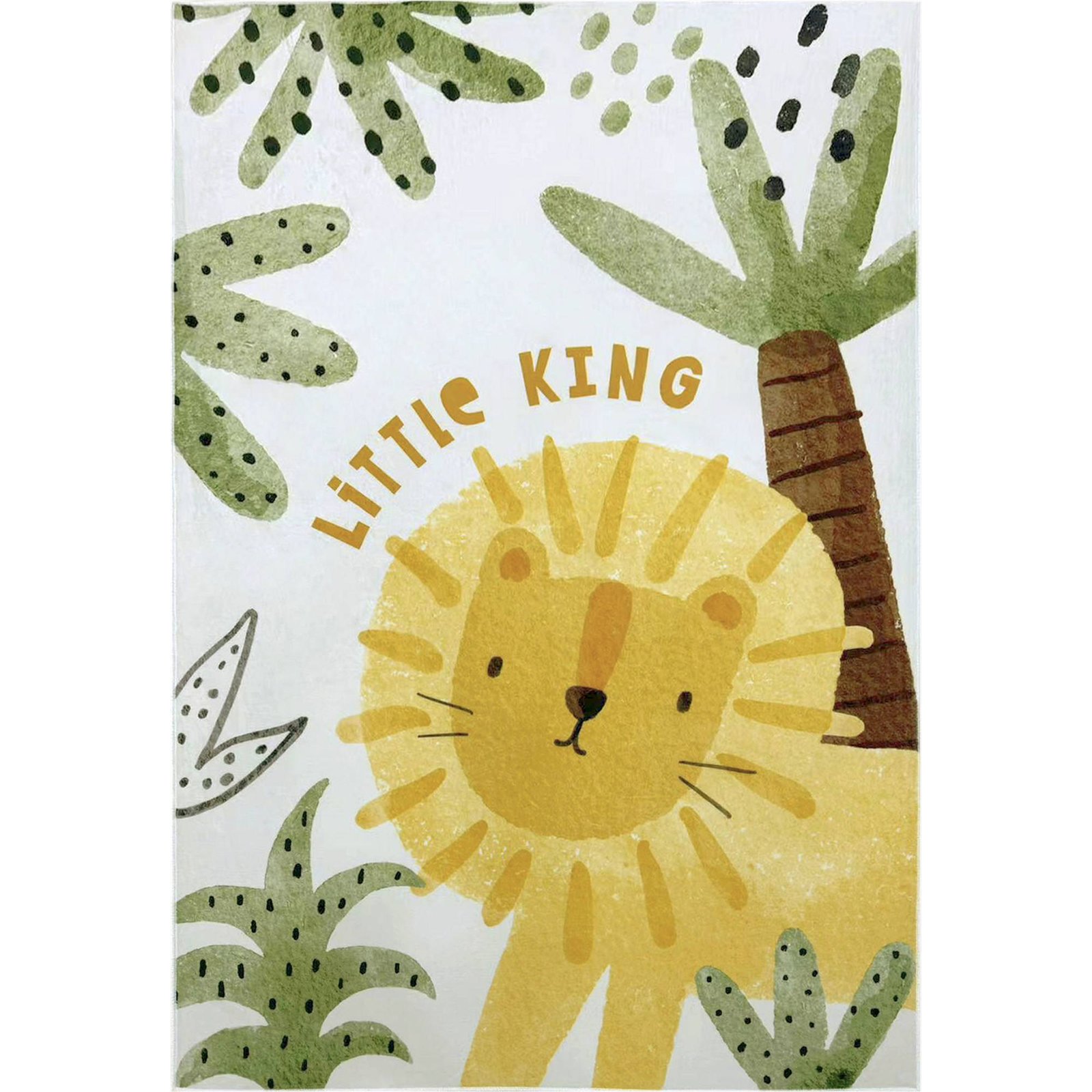 Tapis enfant rectangulaire à motif lion, ARTE ESPINA