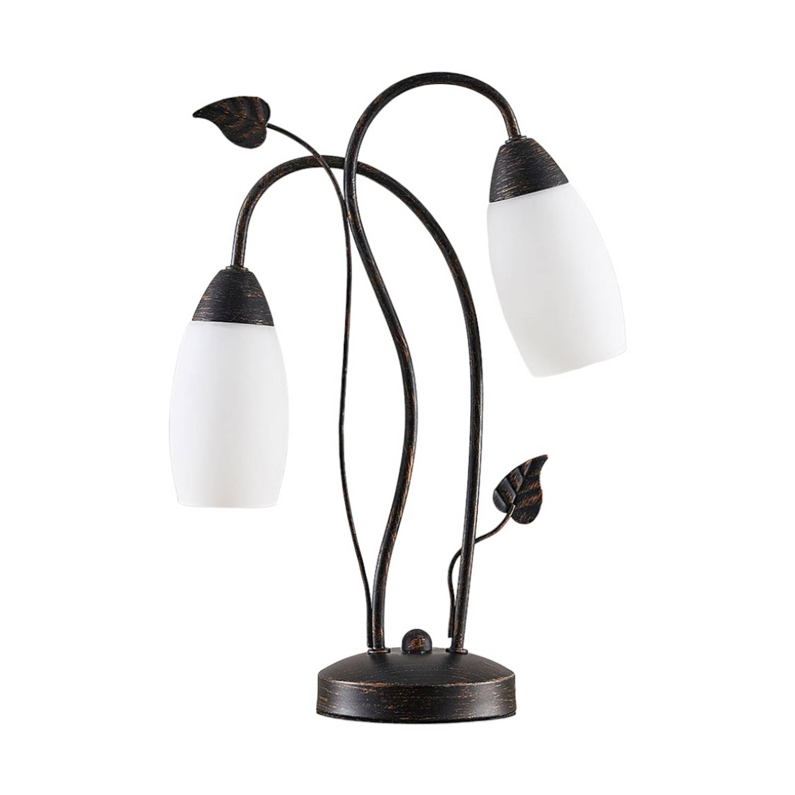 Lampe à poser en verre antique, Stefania, LINDBY