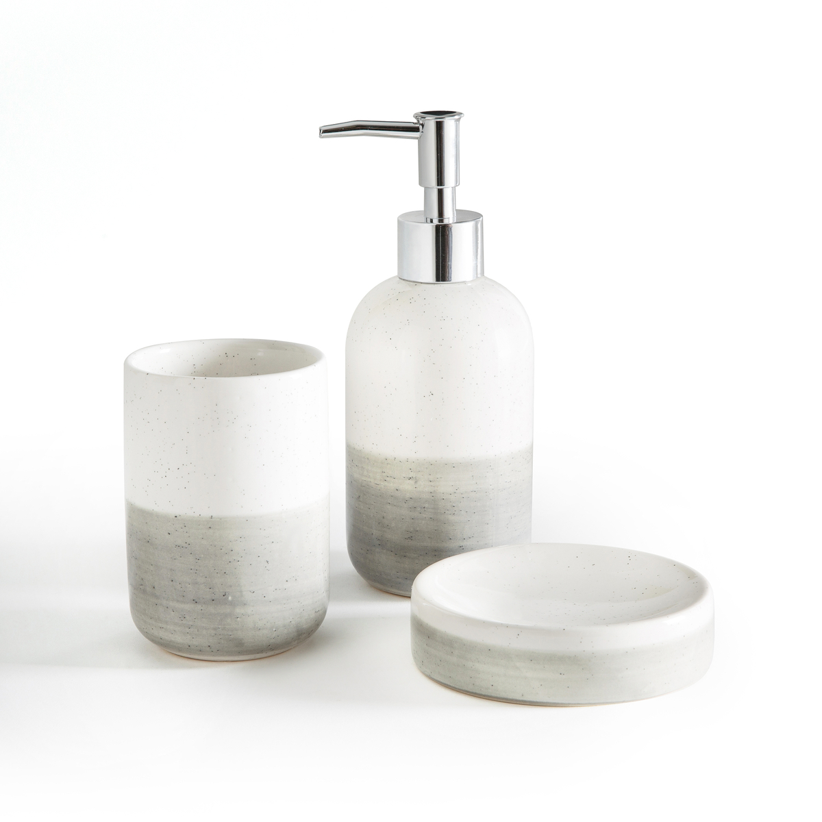 Product photograph of Meido Ceramic Bathroom Set from La Redoute UK