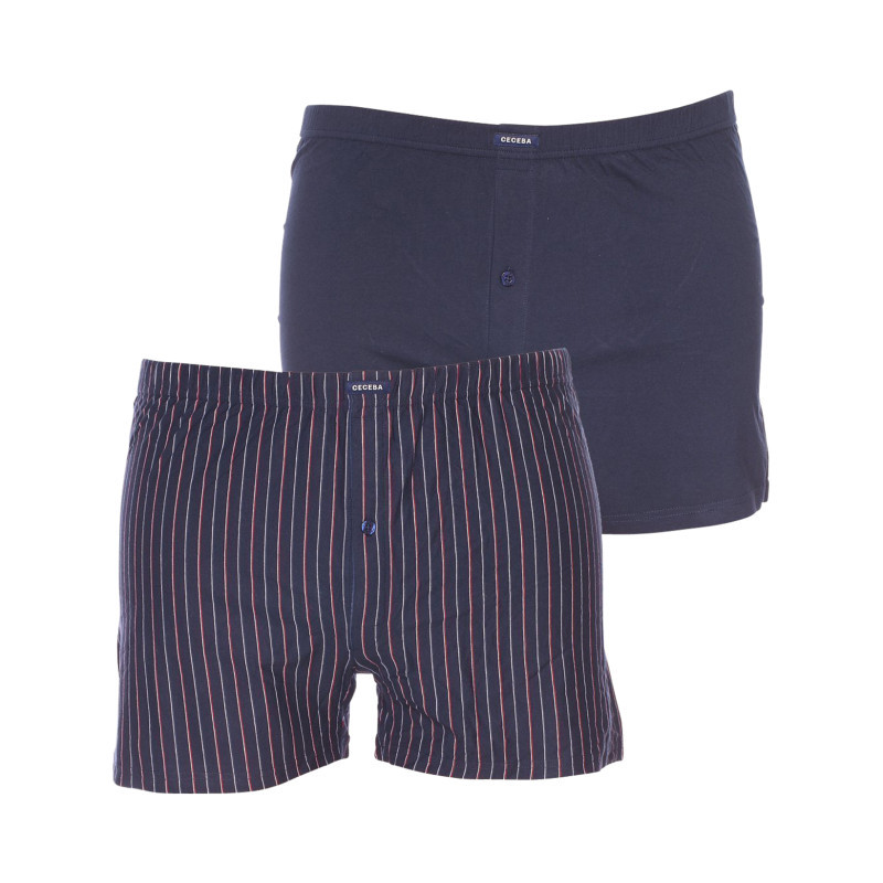Pack de 2 caleçons Ceceba uni et rayé, CECEBA