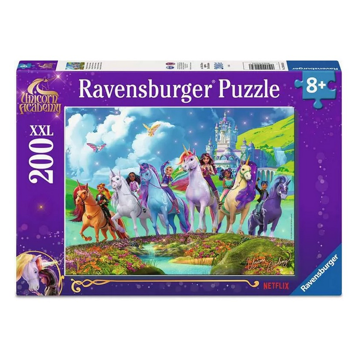 Puzzle 200 pieces XXL - La magie de l Ecole des licornes, RAVENSBURGER