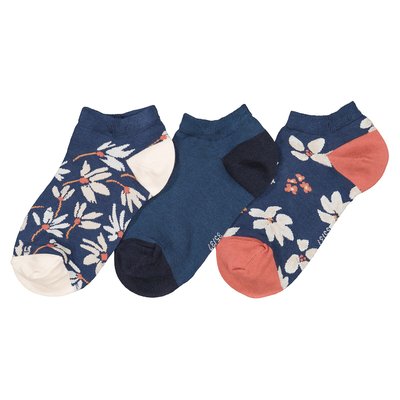 Set van 3 paar sokken met bloemenprint LA REDOUTE COLLECTIONS