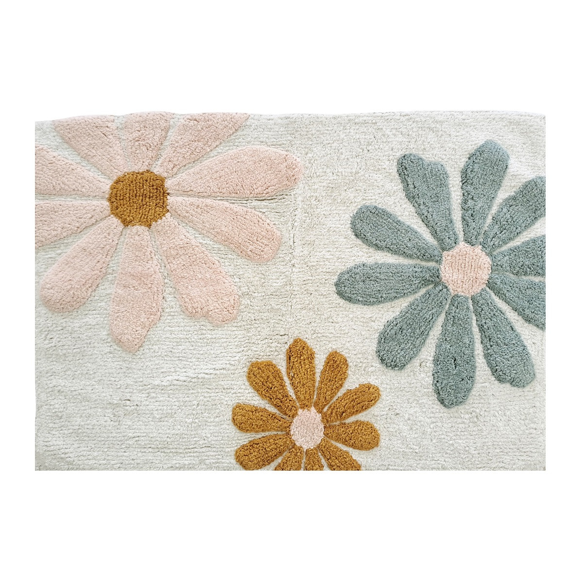 Tapis enfant à fleurs en coton tufté FLOWERS, FUTURE HOME