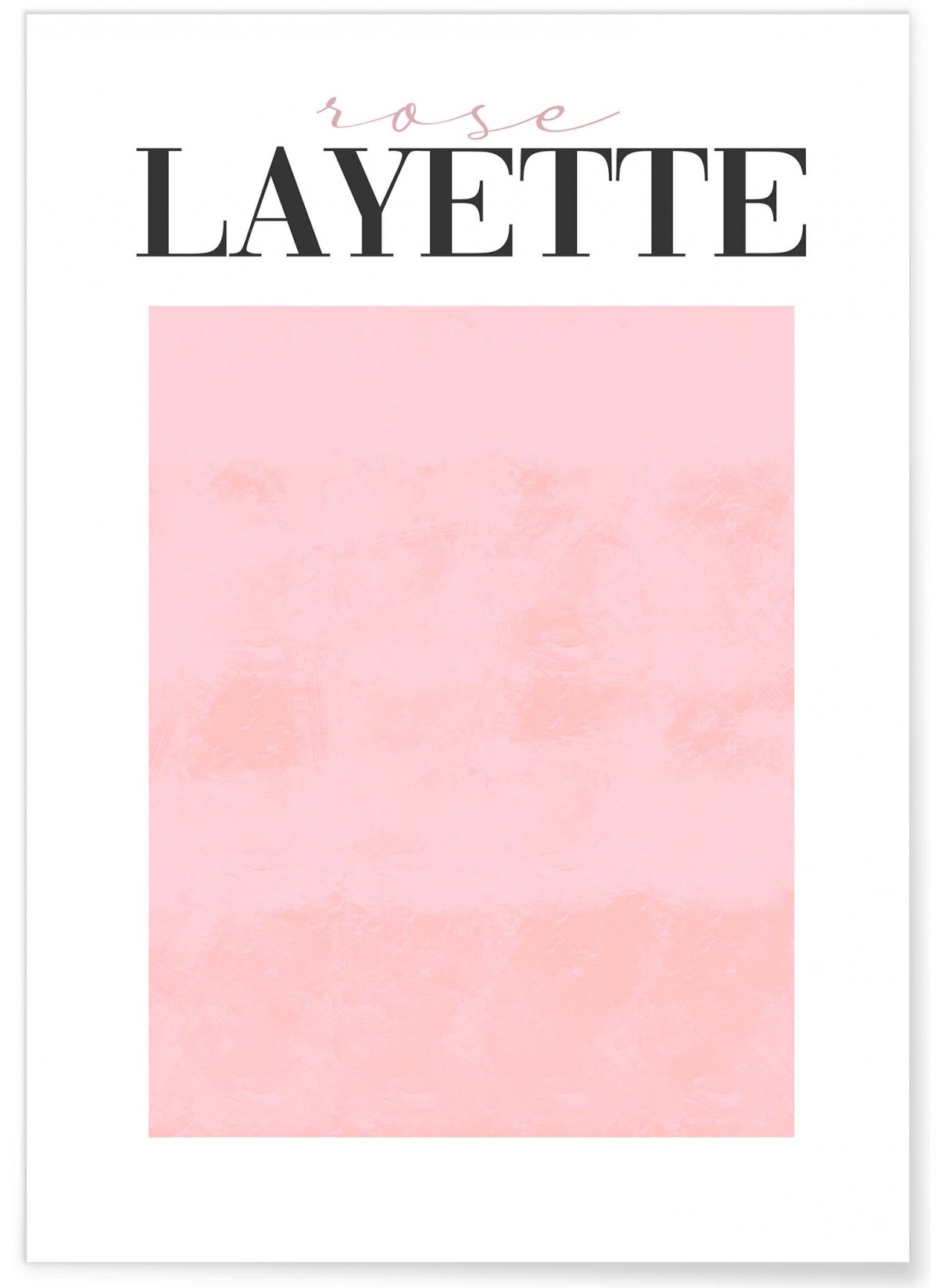 Affiche Rose Layette, L'AFFICHERIE