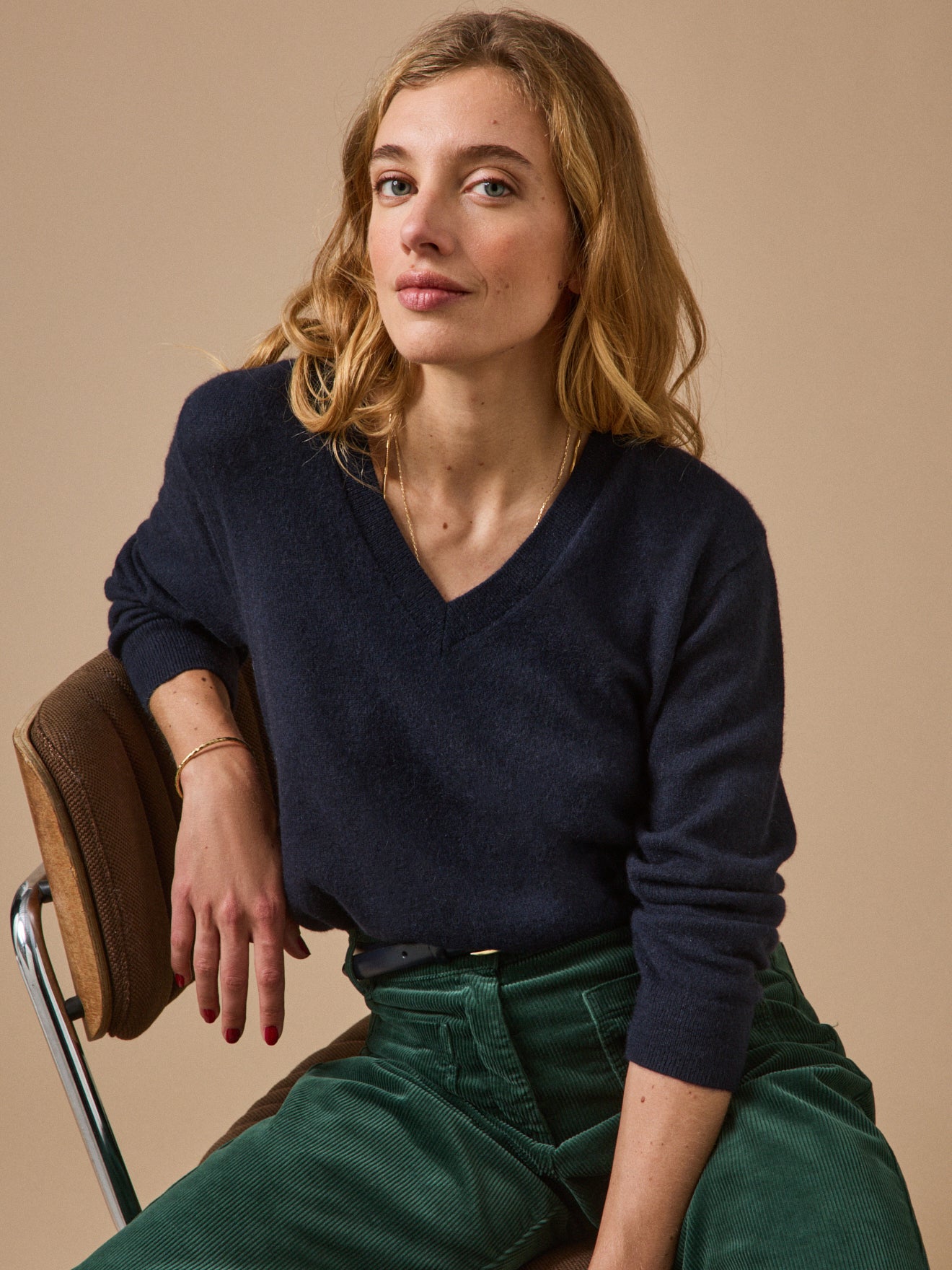 Pull col V  - Collection Cachemire, CYRILLUS