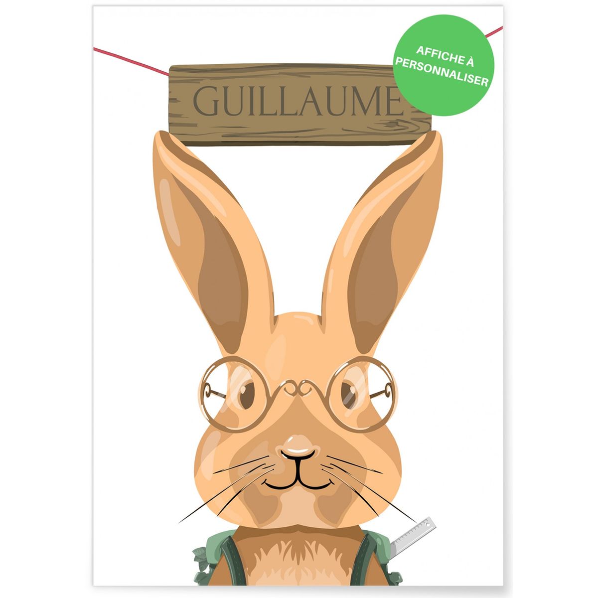 Affiche lapin