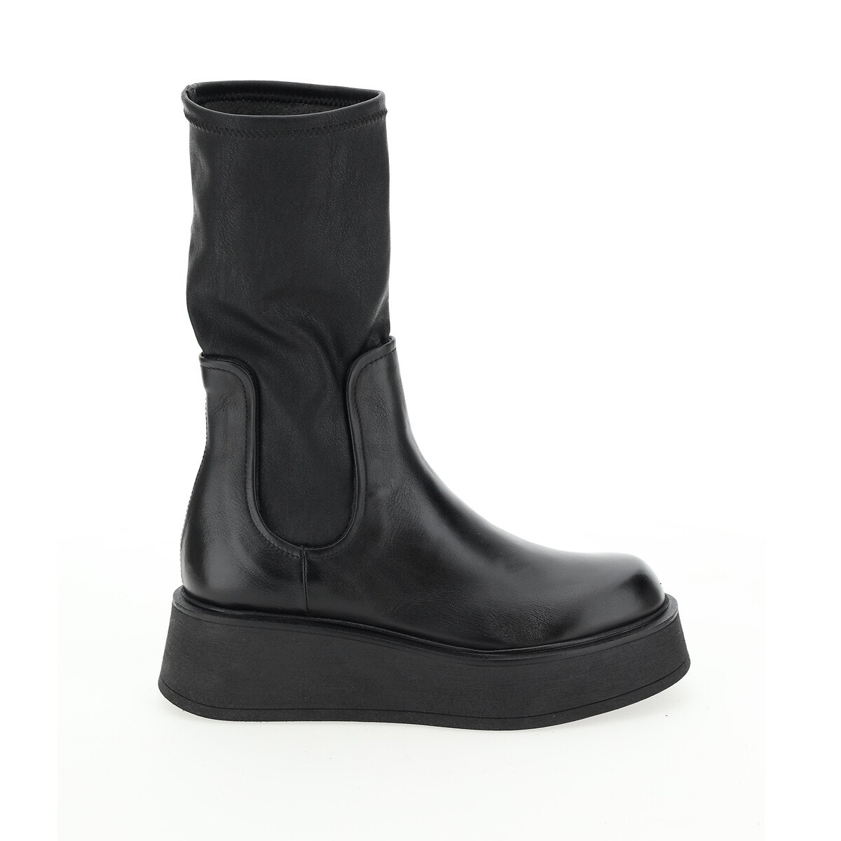 Bottes stretch sales cuir femme