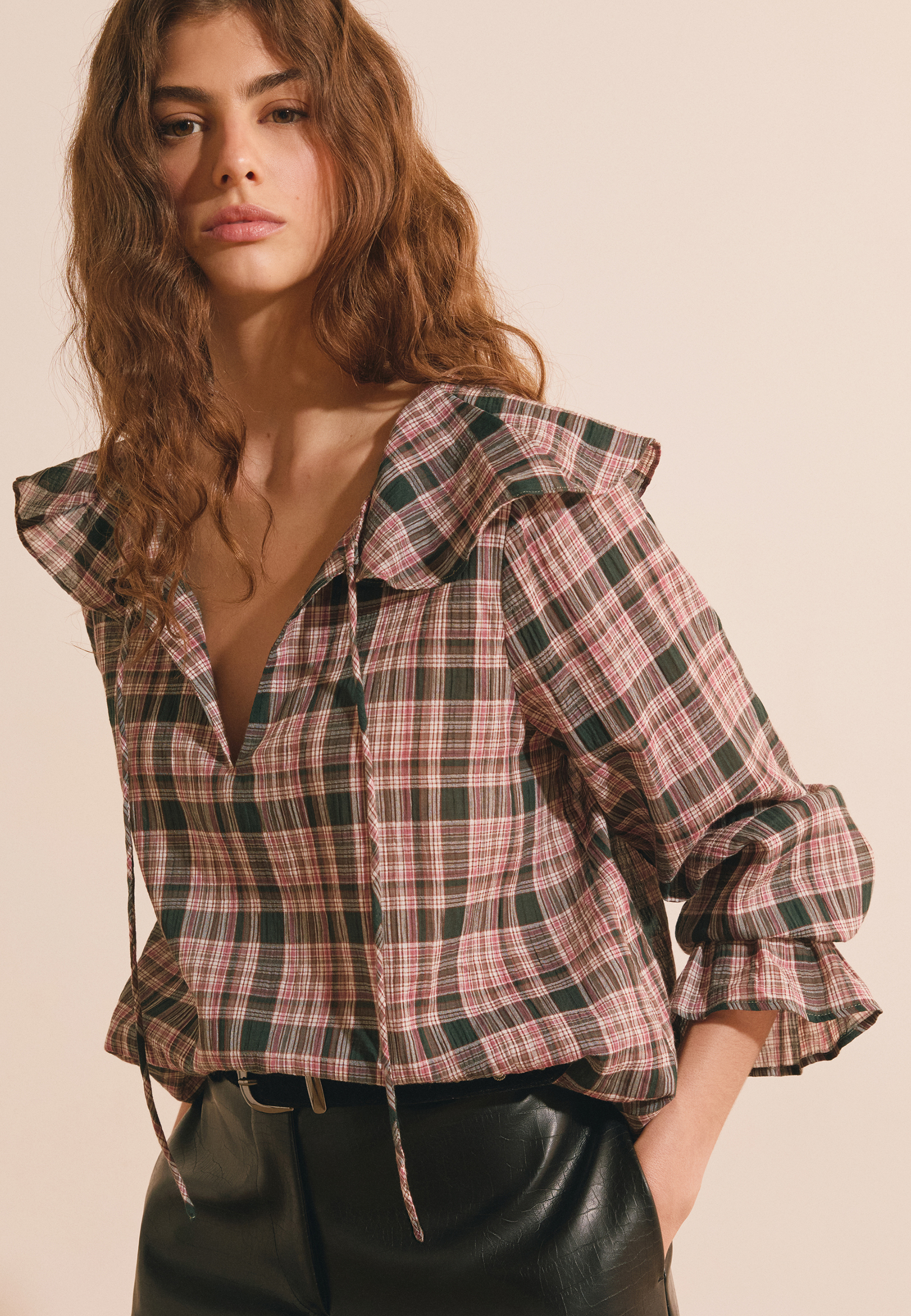 Blouse en coton à carreaux BROOKE CRX, ETAM