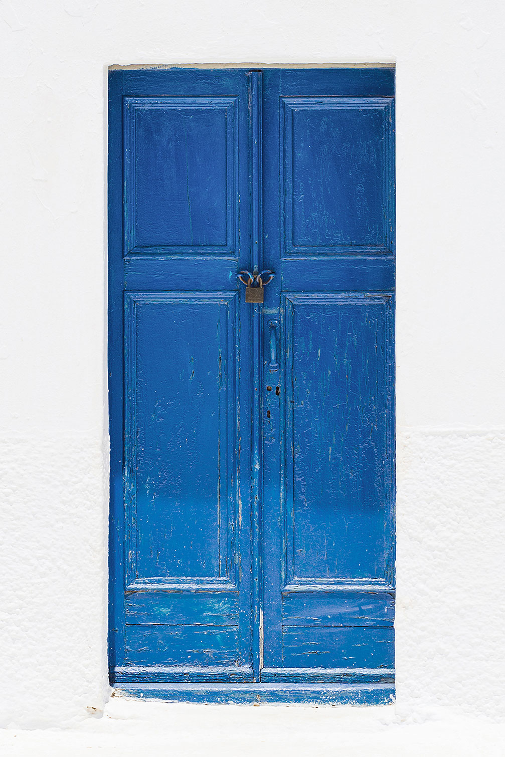 Tableau porte bleue ios, HEXOA
