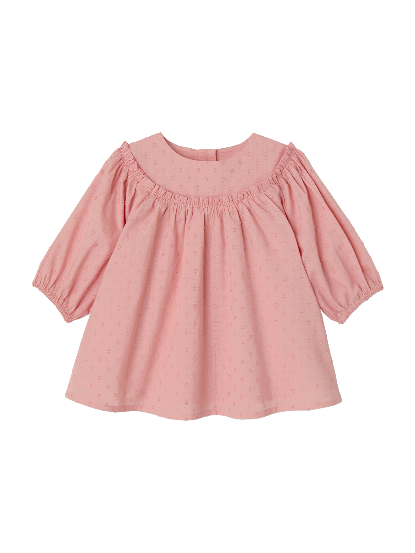 Robe naissance en plumetis, VERTBAUDET