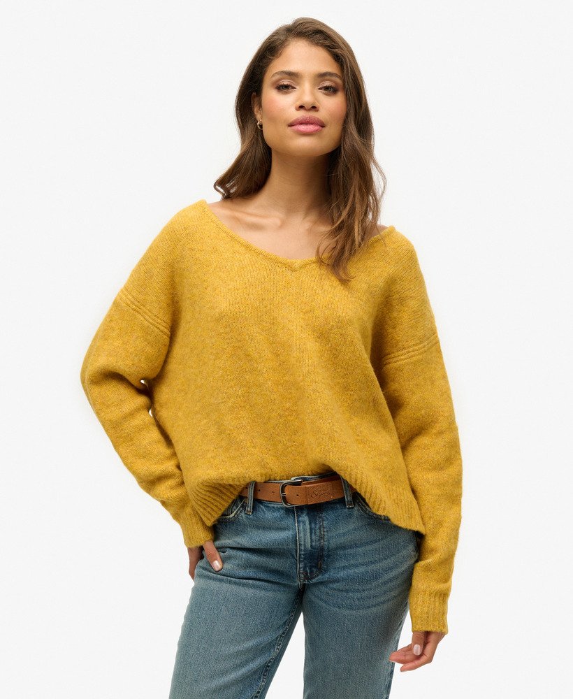 Pull oversize à col V, SUPERDRY