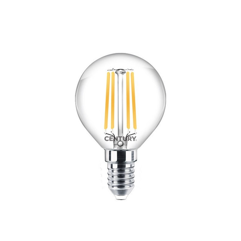 Ampoule Filament Led E14 4 W Ronde Blanc Chaud, MILLUMINE