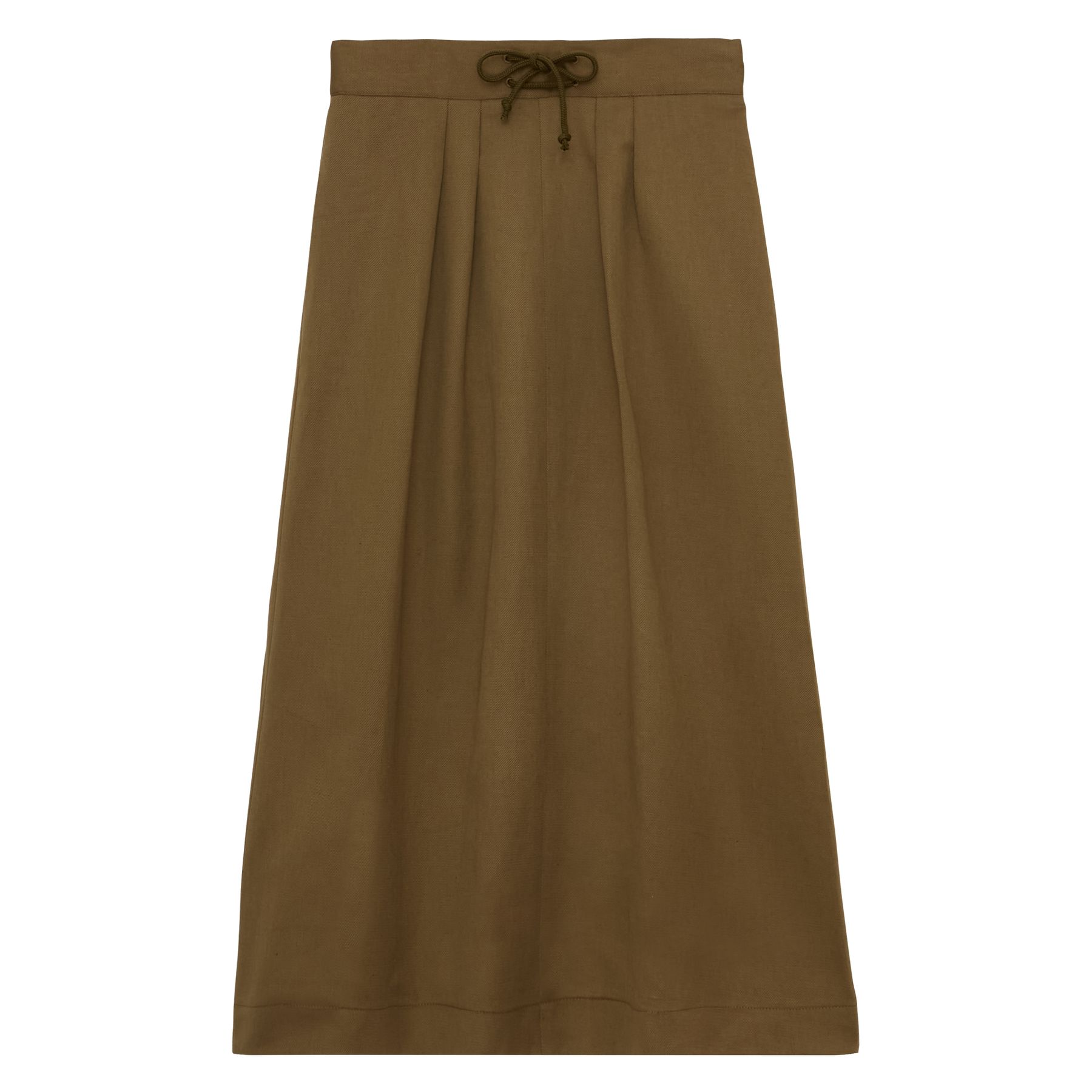 Jupe plissée Maud en coton mélangé kaki, INES DE LA FRESSANGE PARIS