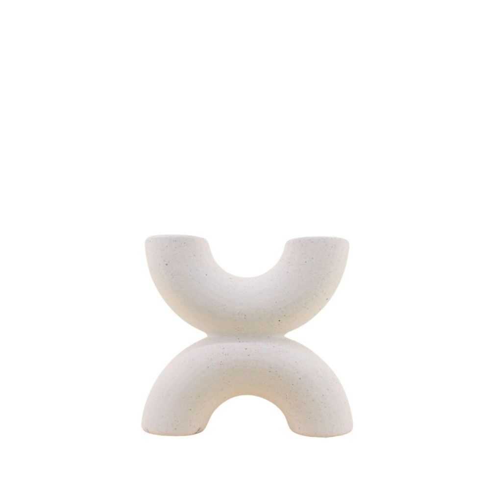 Vase en porcelaine 2 entrées, H21cm, ORNAMI