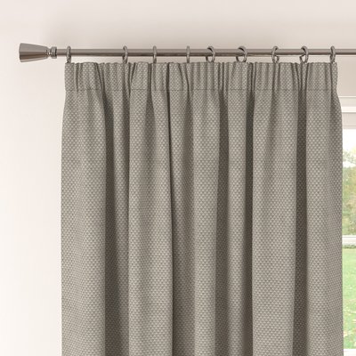 Geometric Jacquard Lined Pencil Pleat Pair of Curtains SO'HOME