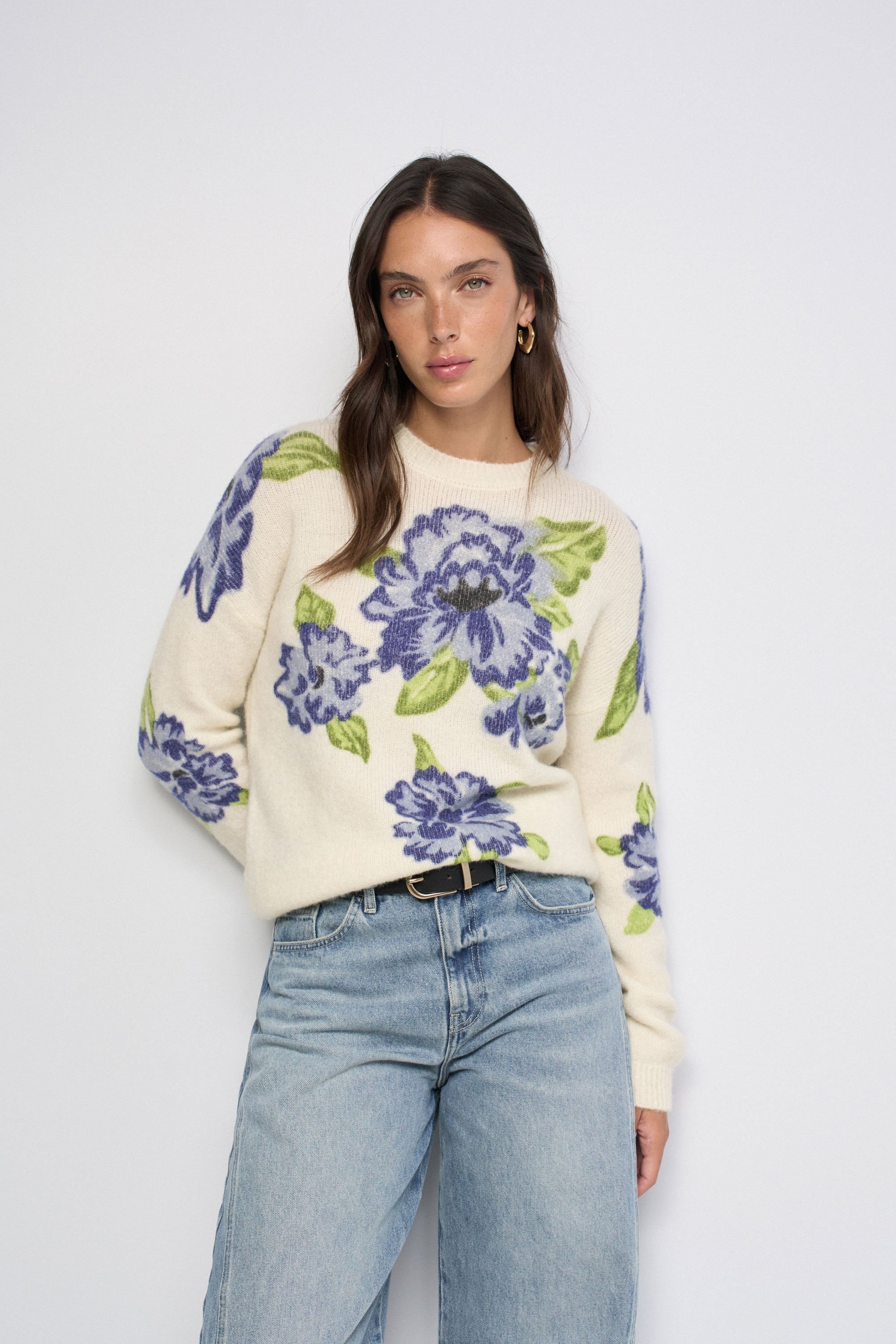PULL EN LAINE ET MOHAIR, SALSA JEANS