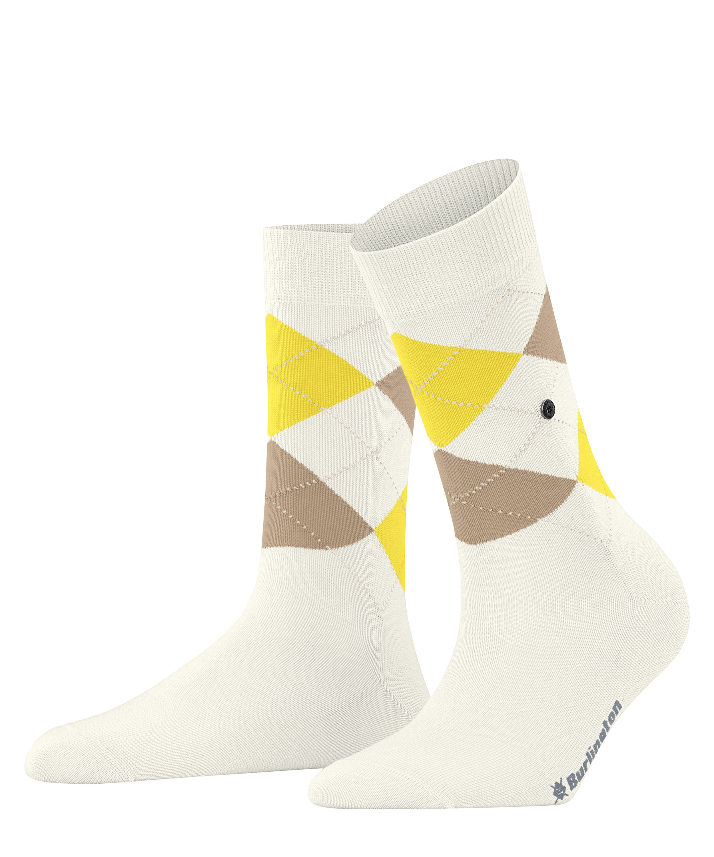 Burlington King Chaussettes Hommes Coton Bio Motif Argyle - Grandes Tailles