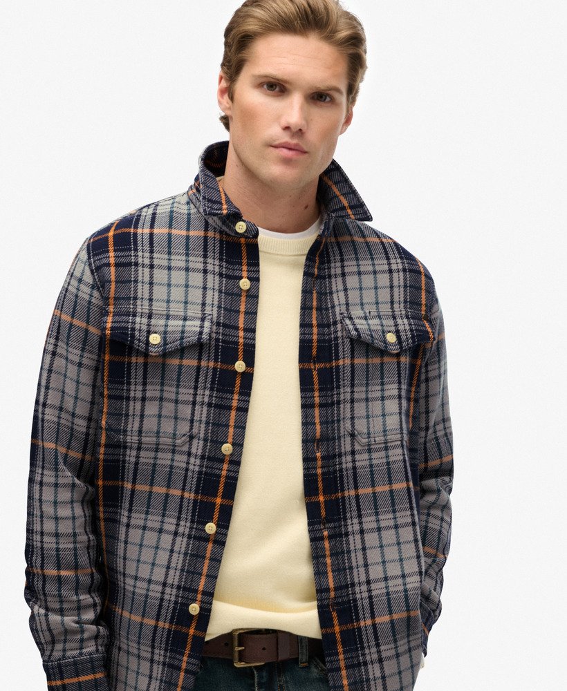 Chemise à Carreaux Épaisse - The Merchant Store, SUPERDRY