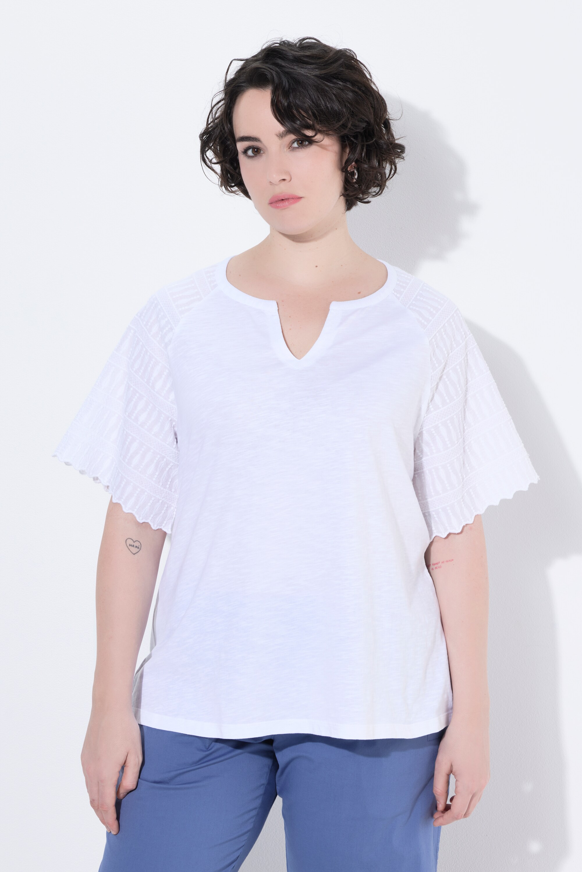 T-shirt avec broderies, ULLA POPKEN