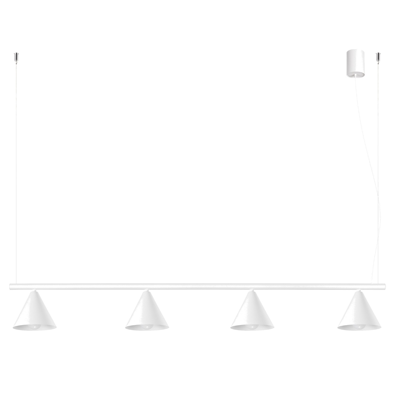 Lustre Acier Blanc E14 4 NOX, EDEN