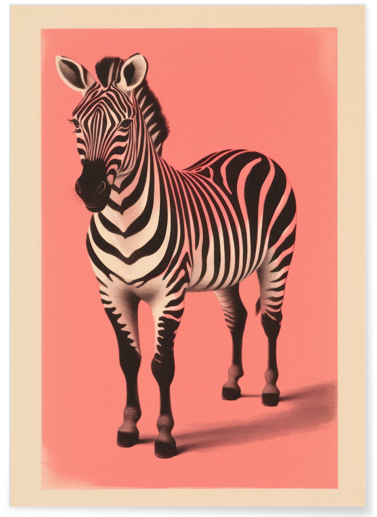 Affiche Le zèbre rose, L'AFFICHERIE