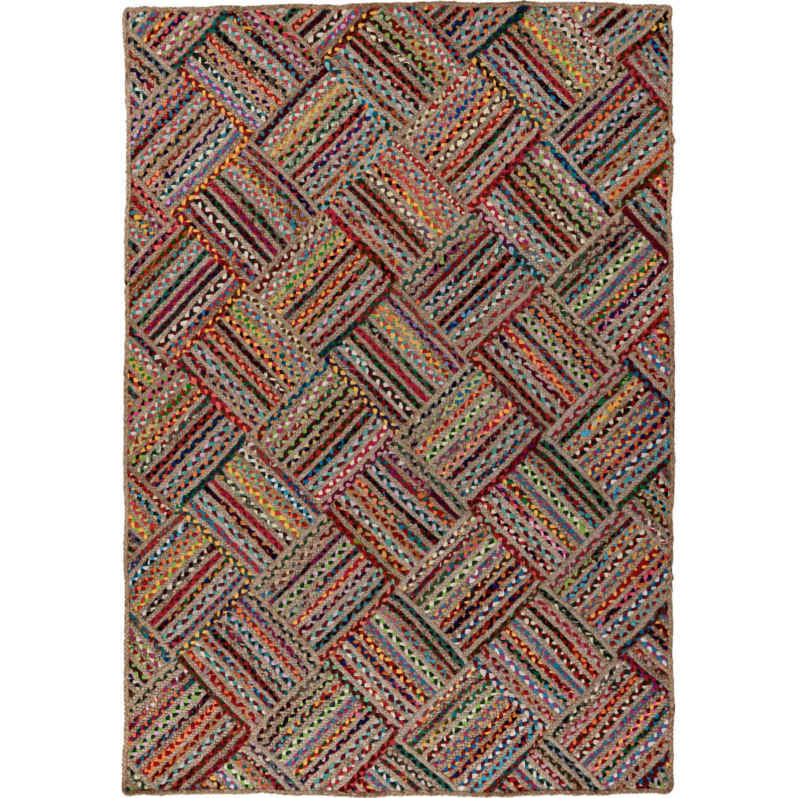 Tapis rectangulaire en coton, Fait main, ARTE ESPINA