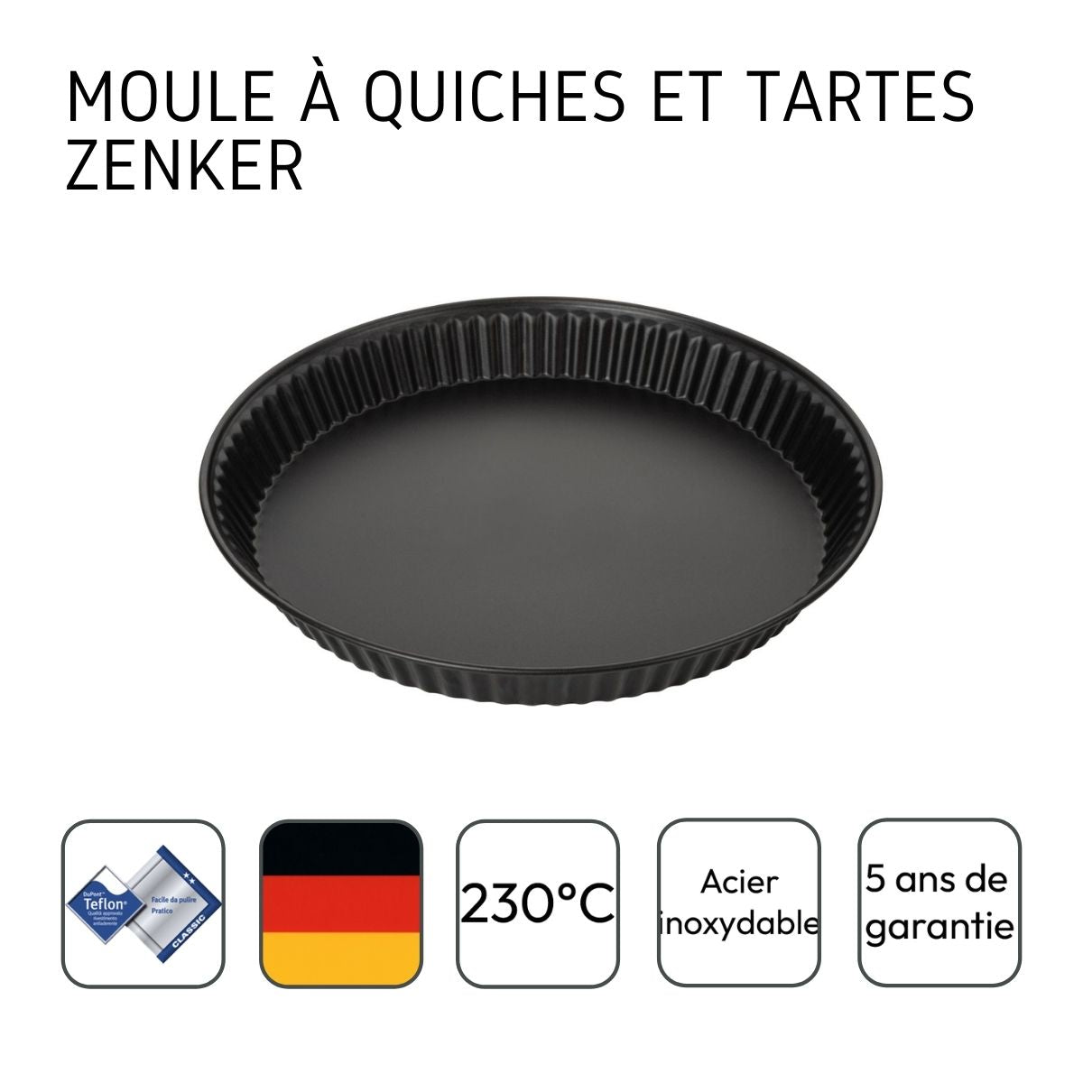 Moule À Quiche Lorraine 30 Cm Spécial Countries - Moule à gâteau - Pâtisserie