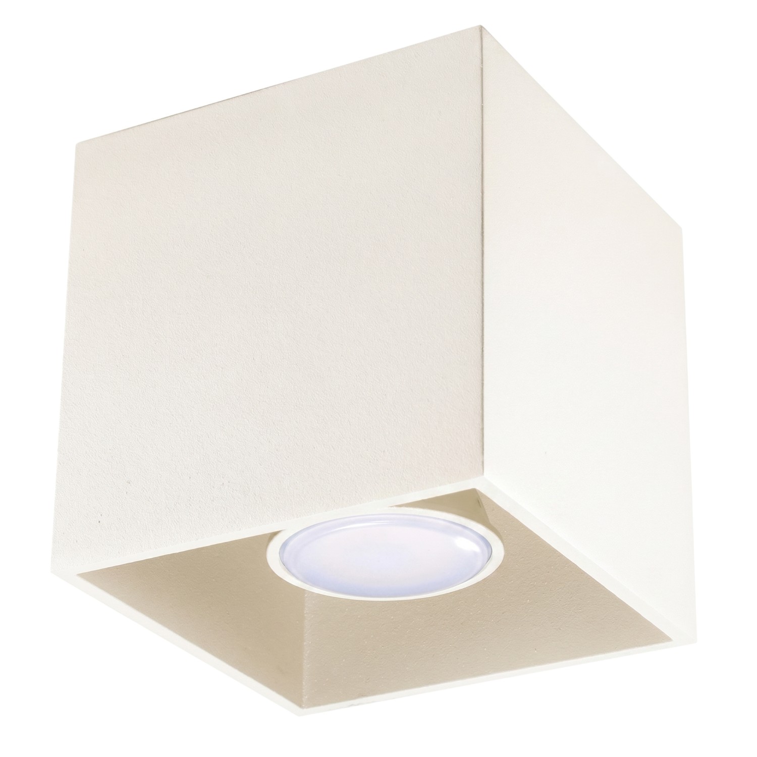 Plafonnier Aluminium Beige GU10 1 Quad, EDEN