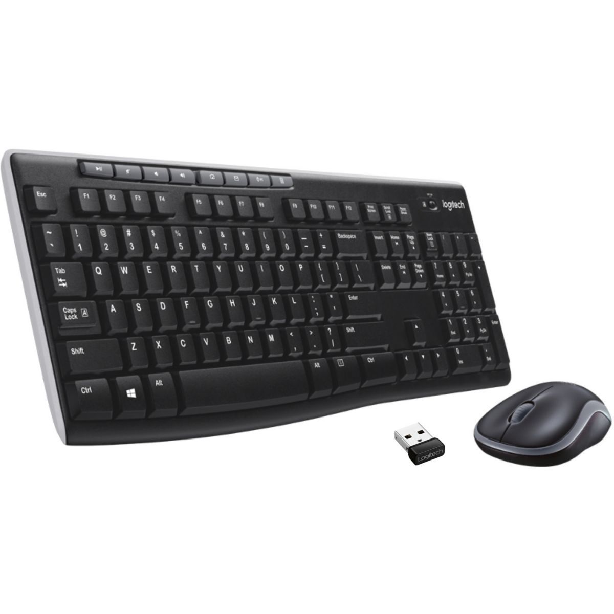 LOGITECH MK470 Noir Ensemble Clavier souris sans Fil et silencieux