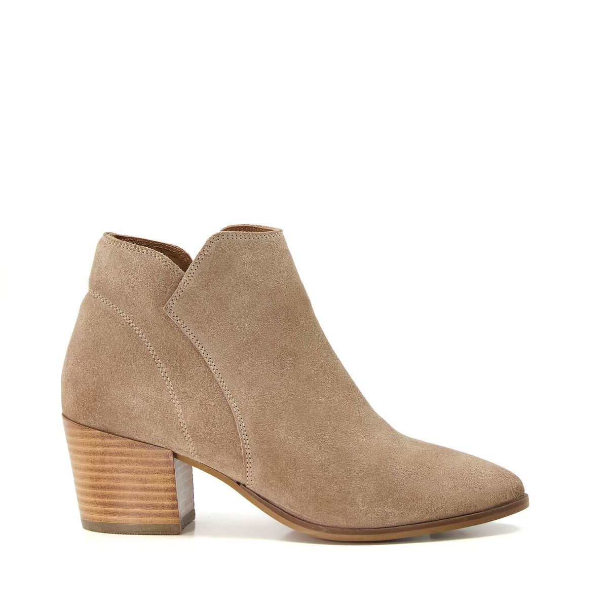 Bottines en daim beige femme new arrivals