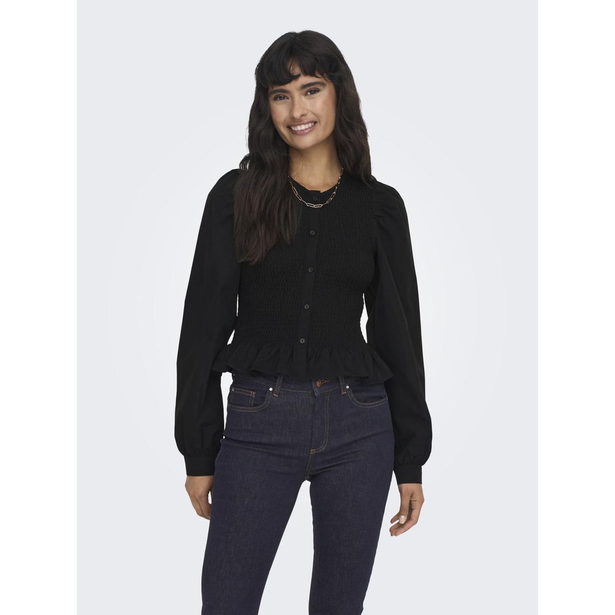 Chemisier noir cintr femme La Redoute