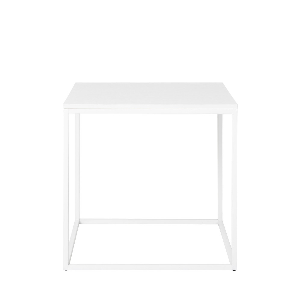 Table d'appoint en bois et métal blanc- VITA, HOUSE NORDIC