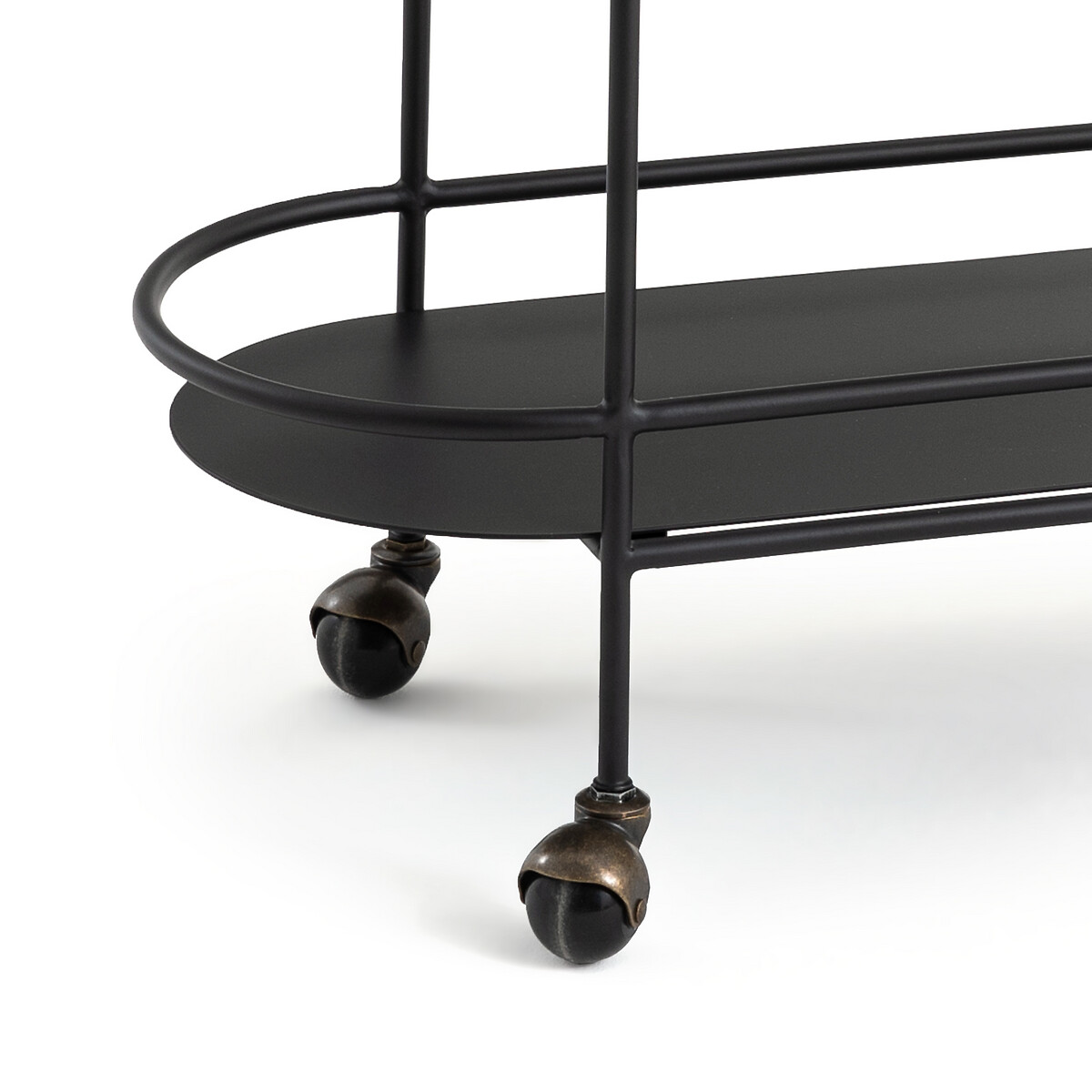 Product photograph of Alma Marble Effect Serving Trolley from La Redoute UK.