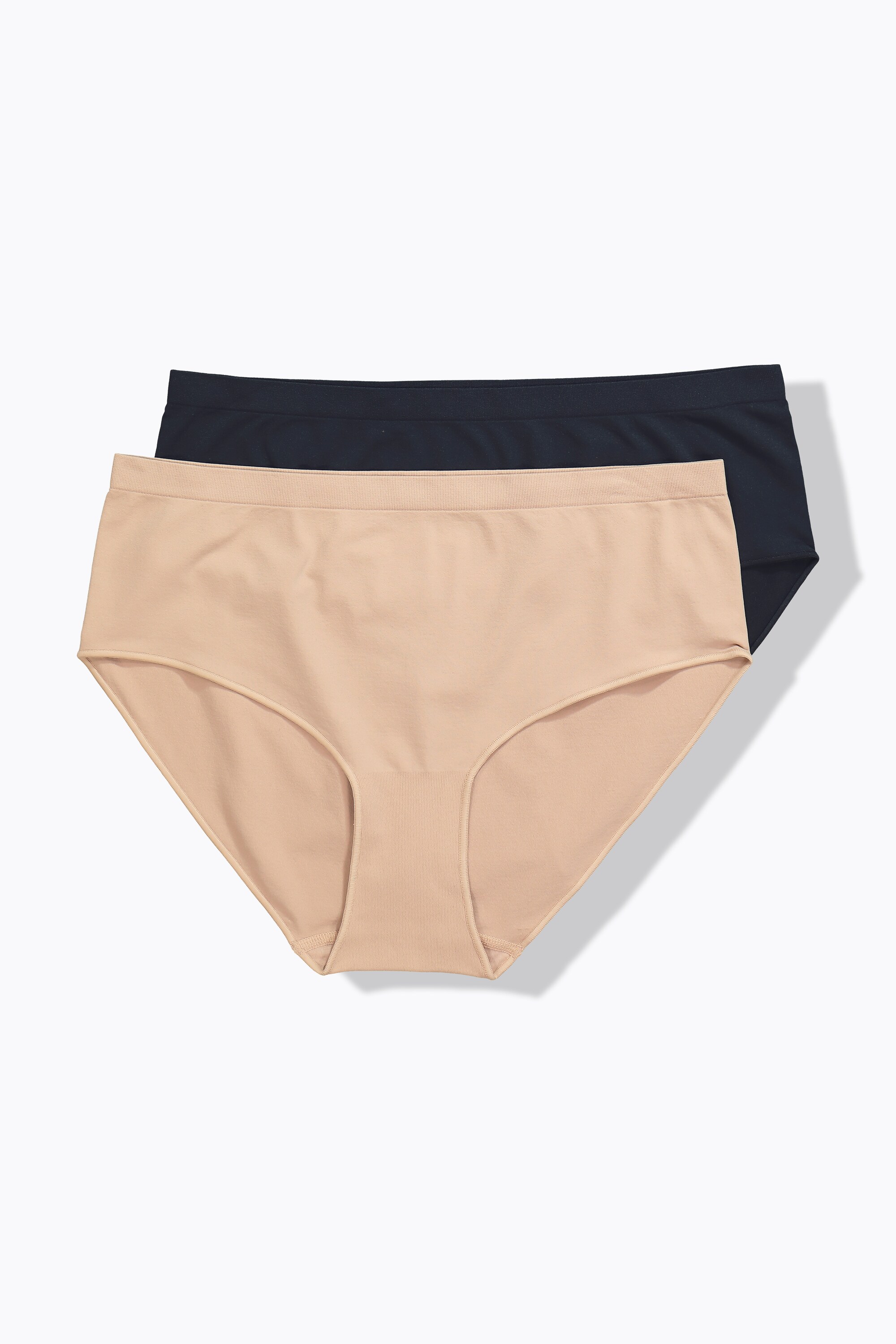 Lot de 2 culottes midi, sans coutures, ULLA POPKEN