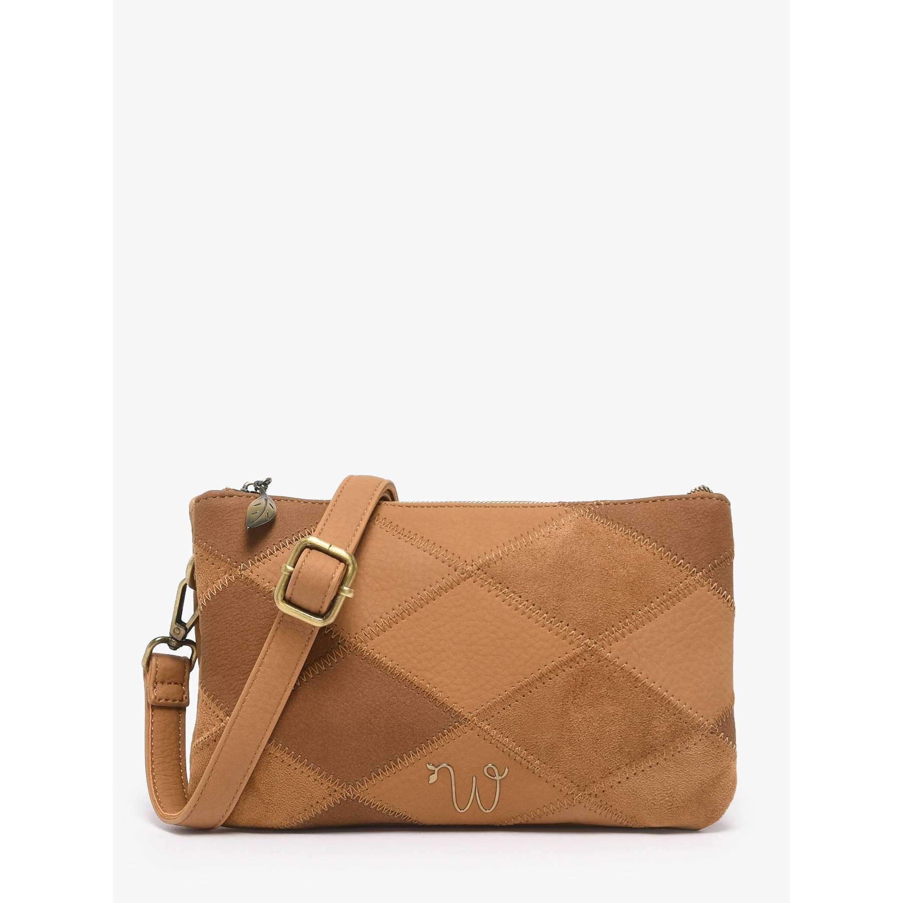 Sac bandoulière Neflier patchwork, WOOMEN