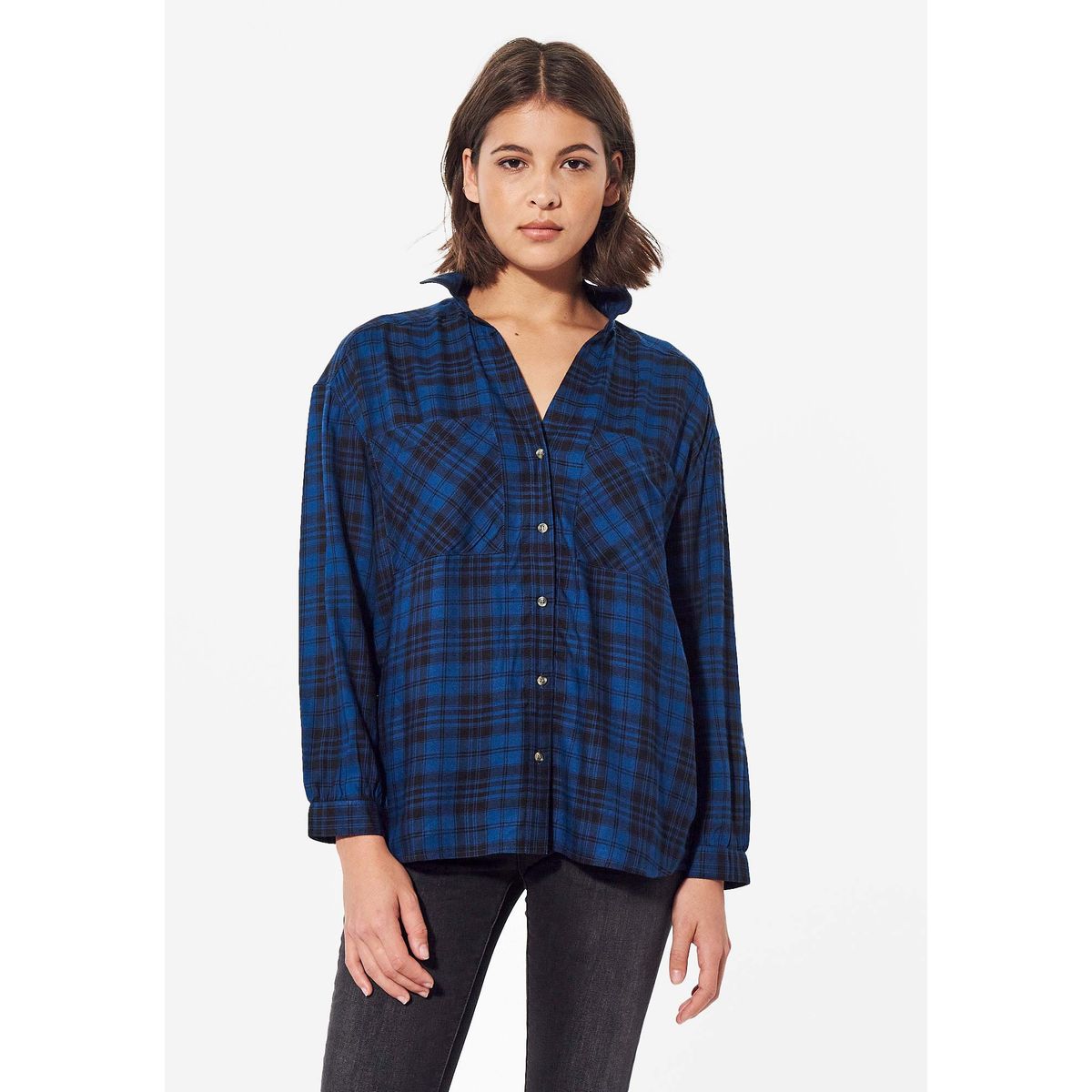 Chemise petit carreaux online femme