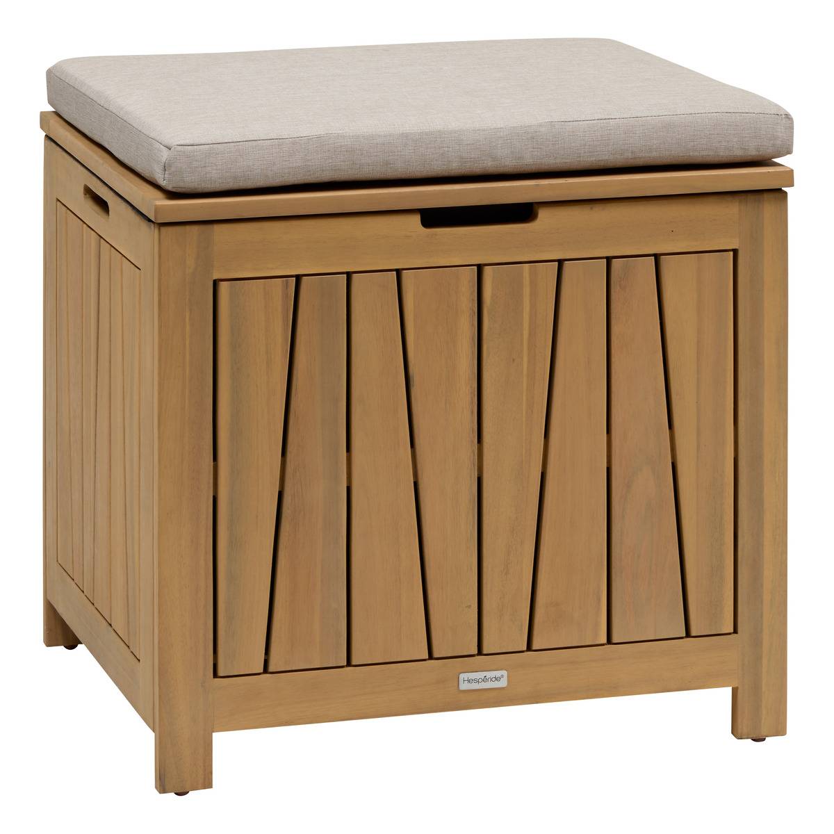 Coffre de rangement 100L avec assise en acacia LODGIA, HESPERIDE